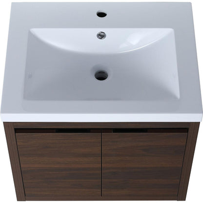 Bathroom Cabinet With Sink, Soft Close Doors, Float Mounting Design, 24 Inch For Small Bathroom, 24x18(KD-Packing),W1286