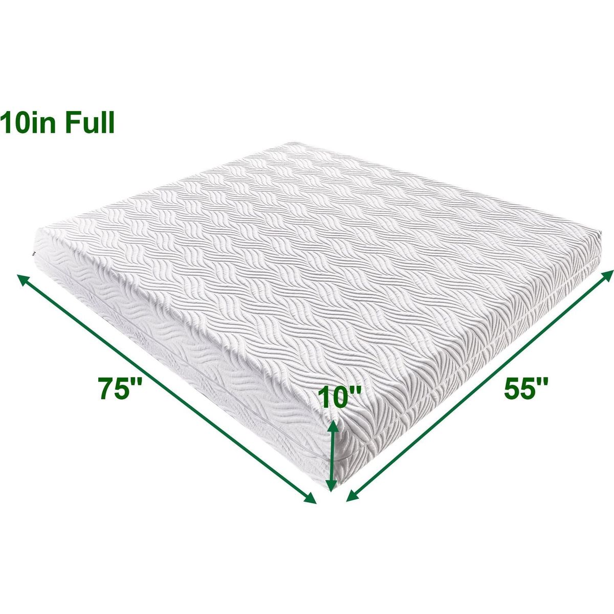 10 Inch Memory Foam Mattress, Full Foam Mattress with CertiPUR-US Certified