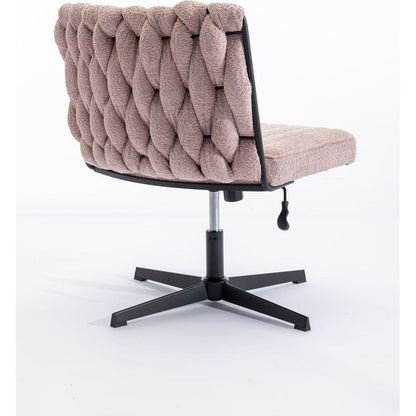 Armless Office Desk Chair No Wheels