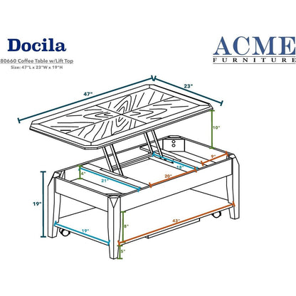 Docila Coffee Table in Walnut