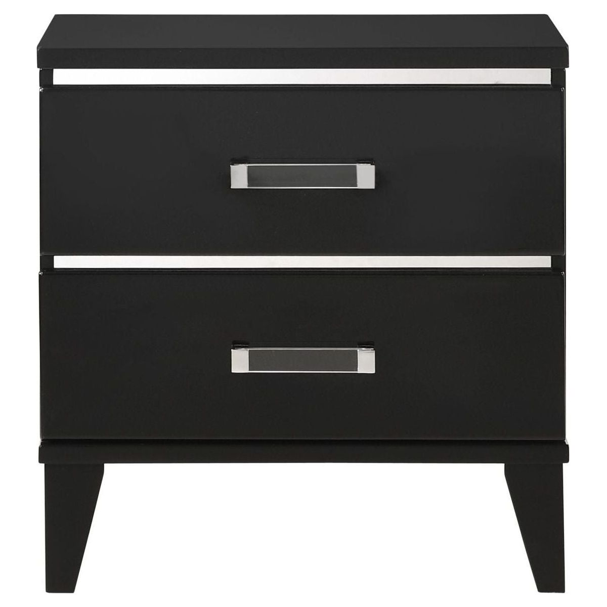 Chelsie Nightstand Black Finish