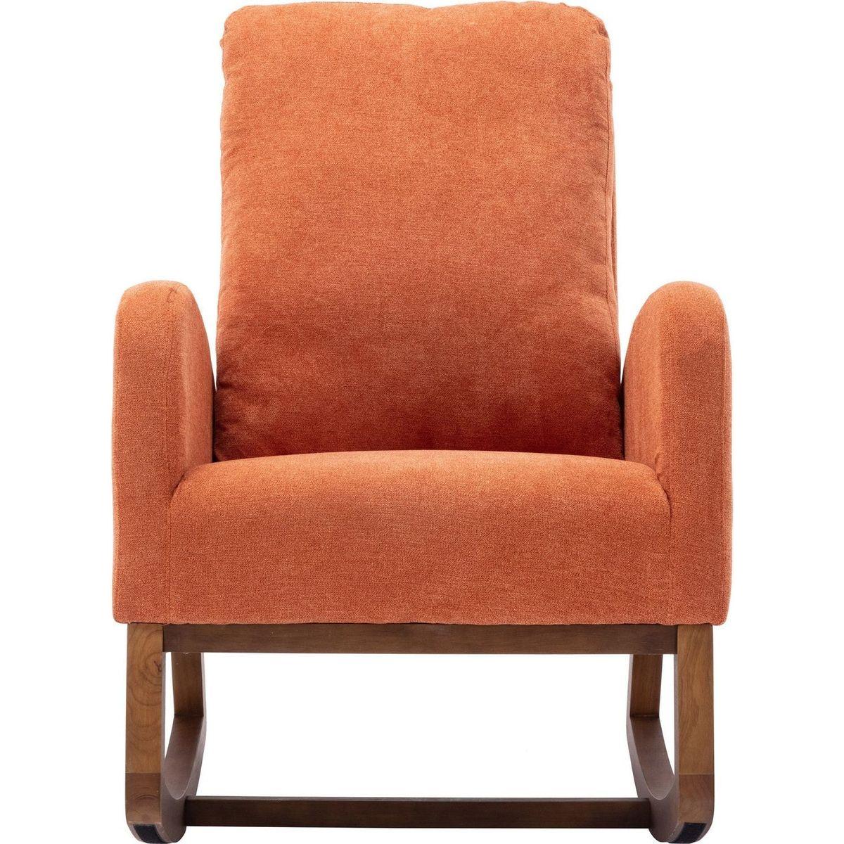 living room Comfortable rocking chair living room chair Orange