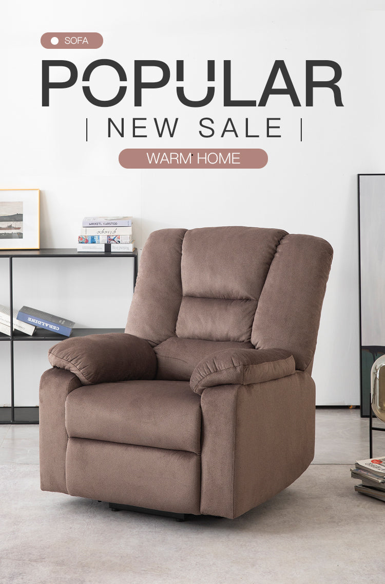 Power Lift Recliner Chair for Elderly- Heavy Duty and Safety Motion Reclining Mechanism-Fabric Sofa Living Room Chair