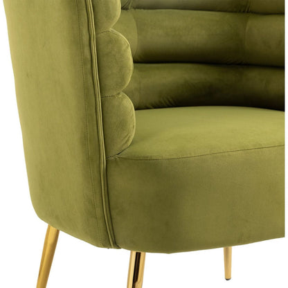 Accent Chair, leisure single chair with Golden feet