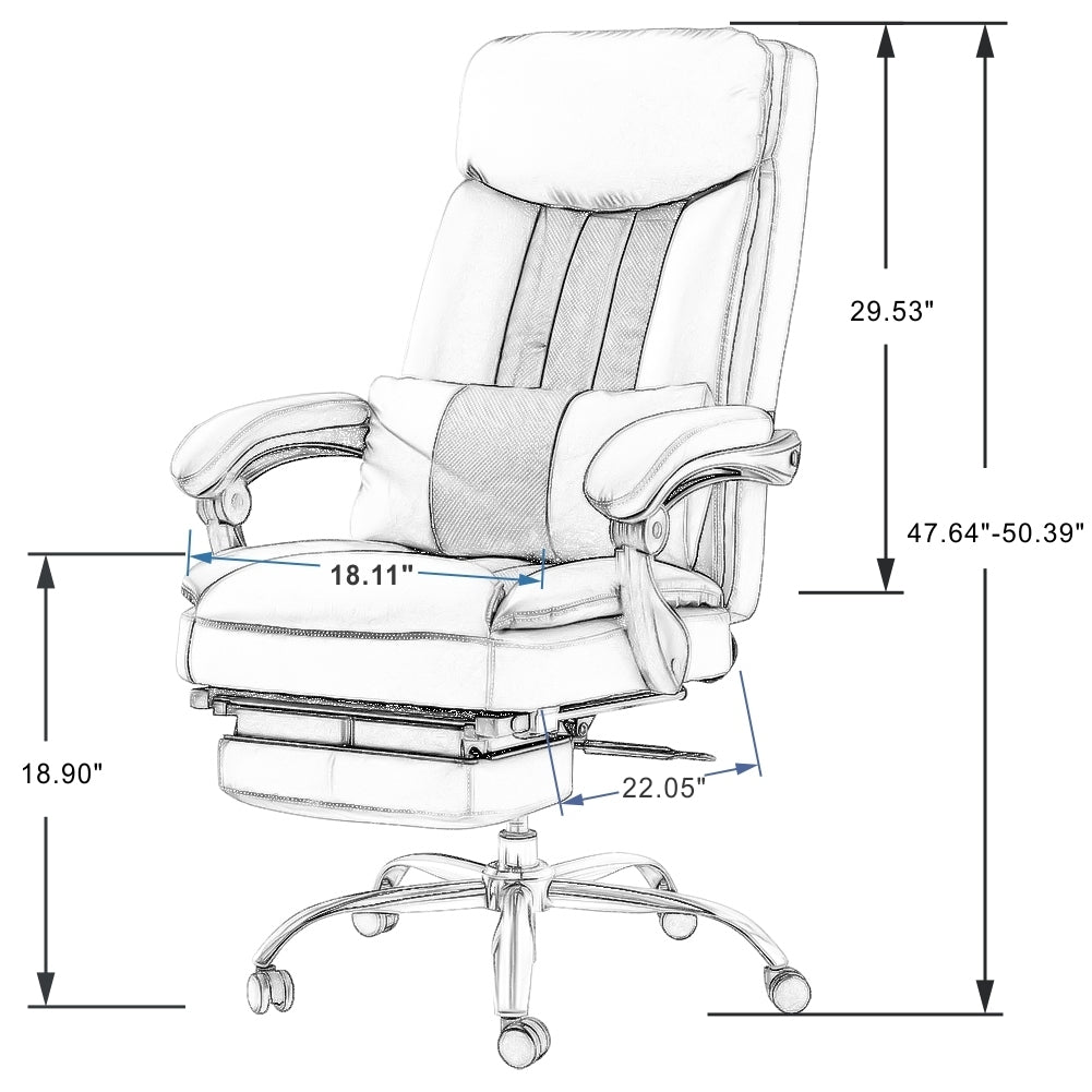 Exectuive Chair High Back Adjustable Managerial Home Desk Chair