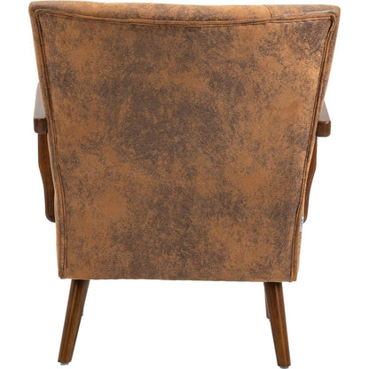 Wood Frame Armchair, Modern Accent Chair Lounge Chair for Living Room