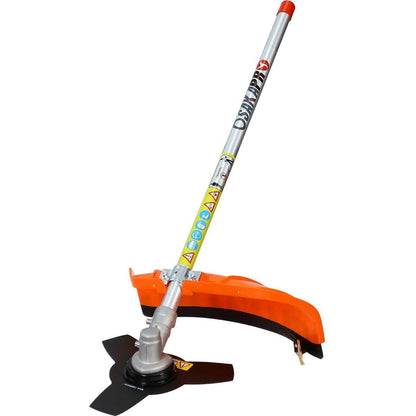 8 in 1 Multi-Functional Trimming Tool, 56CC 2-Cycle Garden Tool System with Gas Pole Saw, Hedge Trimmer, Grass Trimmer, and Brush Cutter EPA Compliant