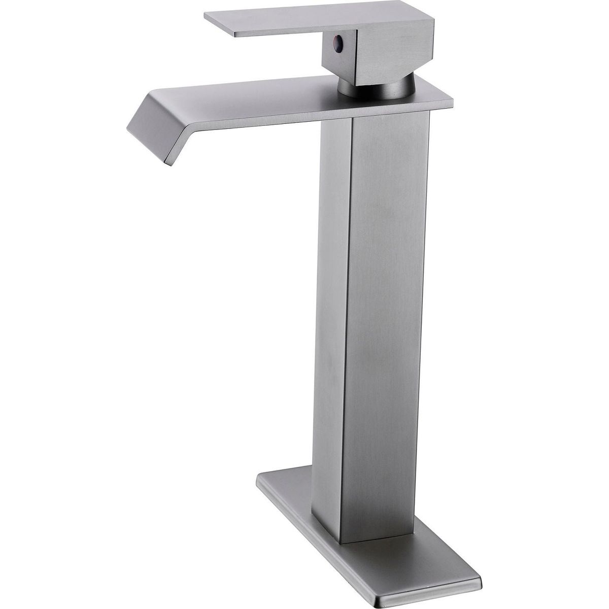 Waterfall Spout Bathroom Faucet, Single Handle Bathroom Vanity Sink Faucet