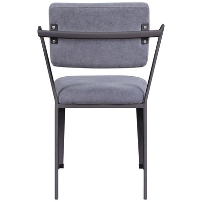 CarChair, Gray Fabric & Gunmetal