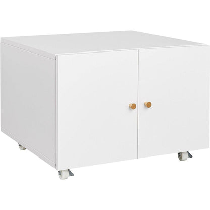Office furniture Copier Cabinet white 2 door steel copier stand mobile pedestal file Printer Stand