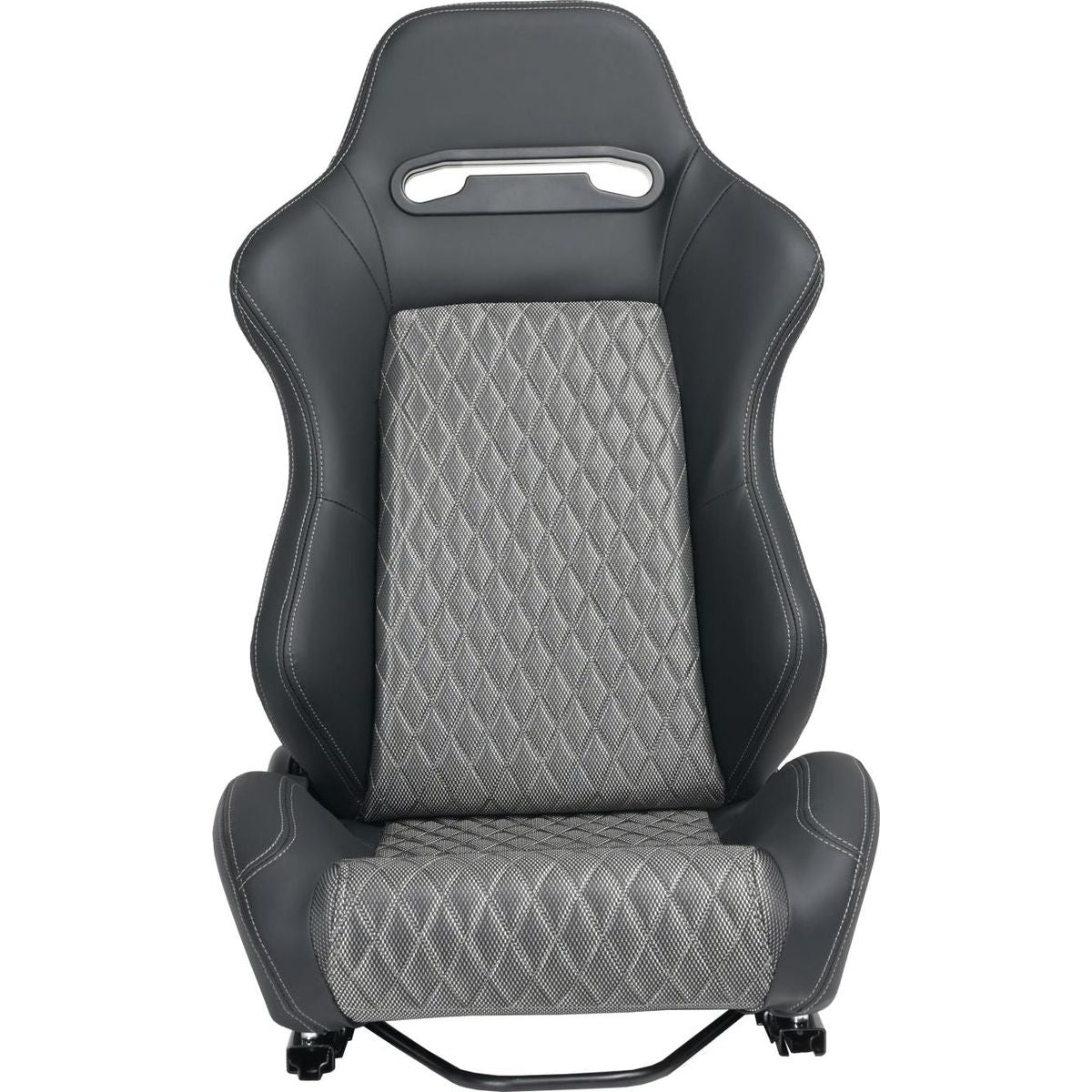 RACING SEAT HIGH QUALITY PVC WITH SUADE MATERIAL DOUBLE SLIDER 2PCS