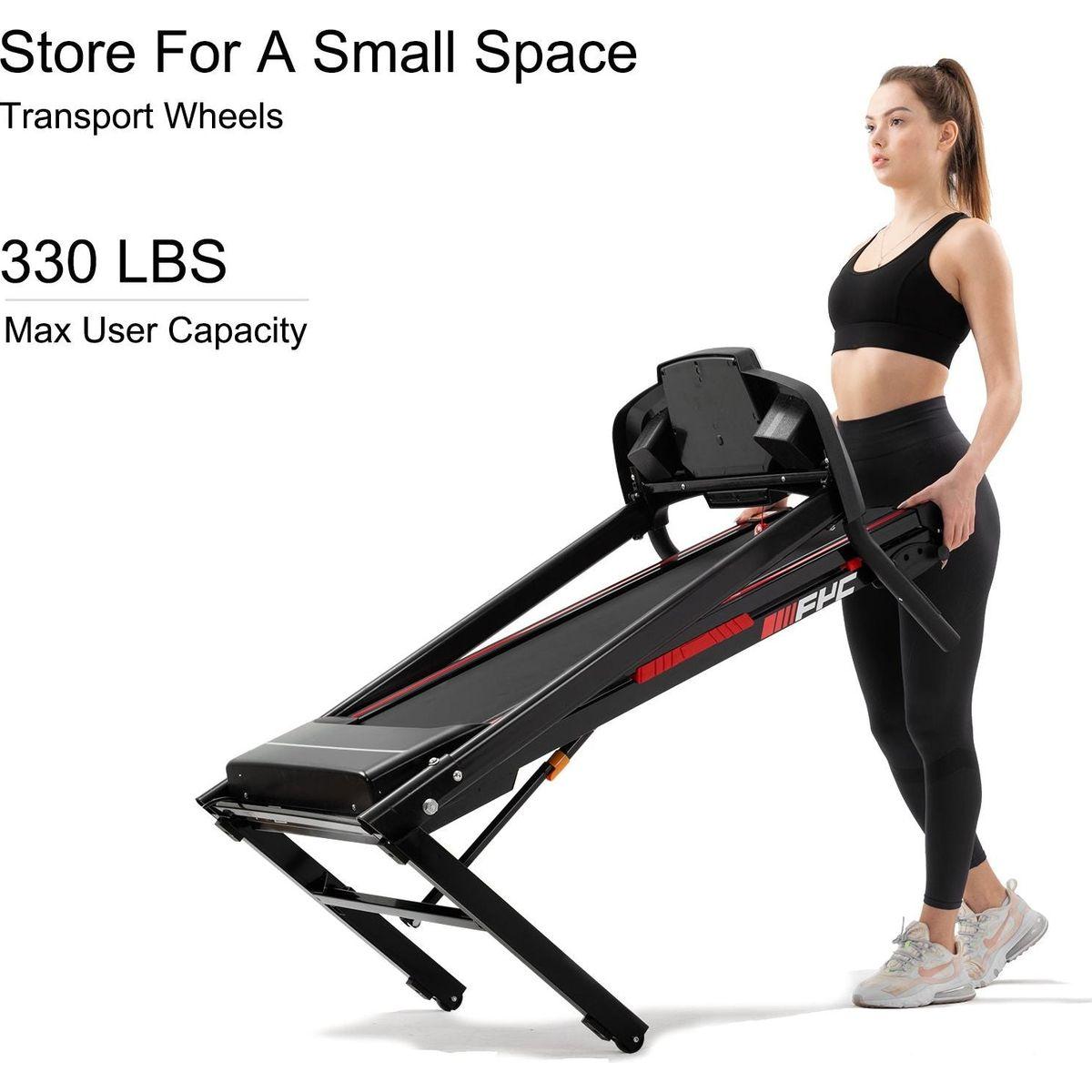 Folding Treadmills for Home - 3.5HP Portable Foldable with Incline, Electric Treadmill for Running Walking Jogging Exercise with 12 Preset Programs, Indoor Workout Training Space Save Apartment,APP