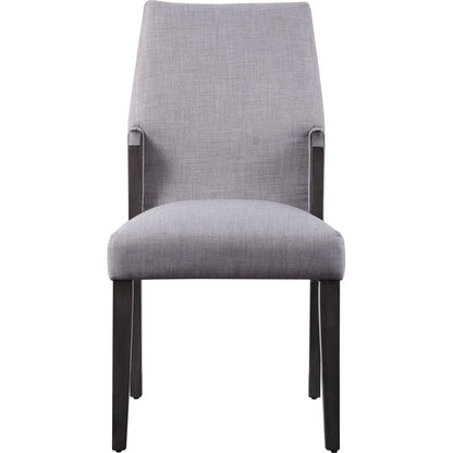 Bernice Side Chair (Set-2), Fabric & Gray Oak (2Pc/1Ctn)