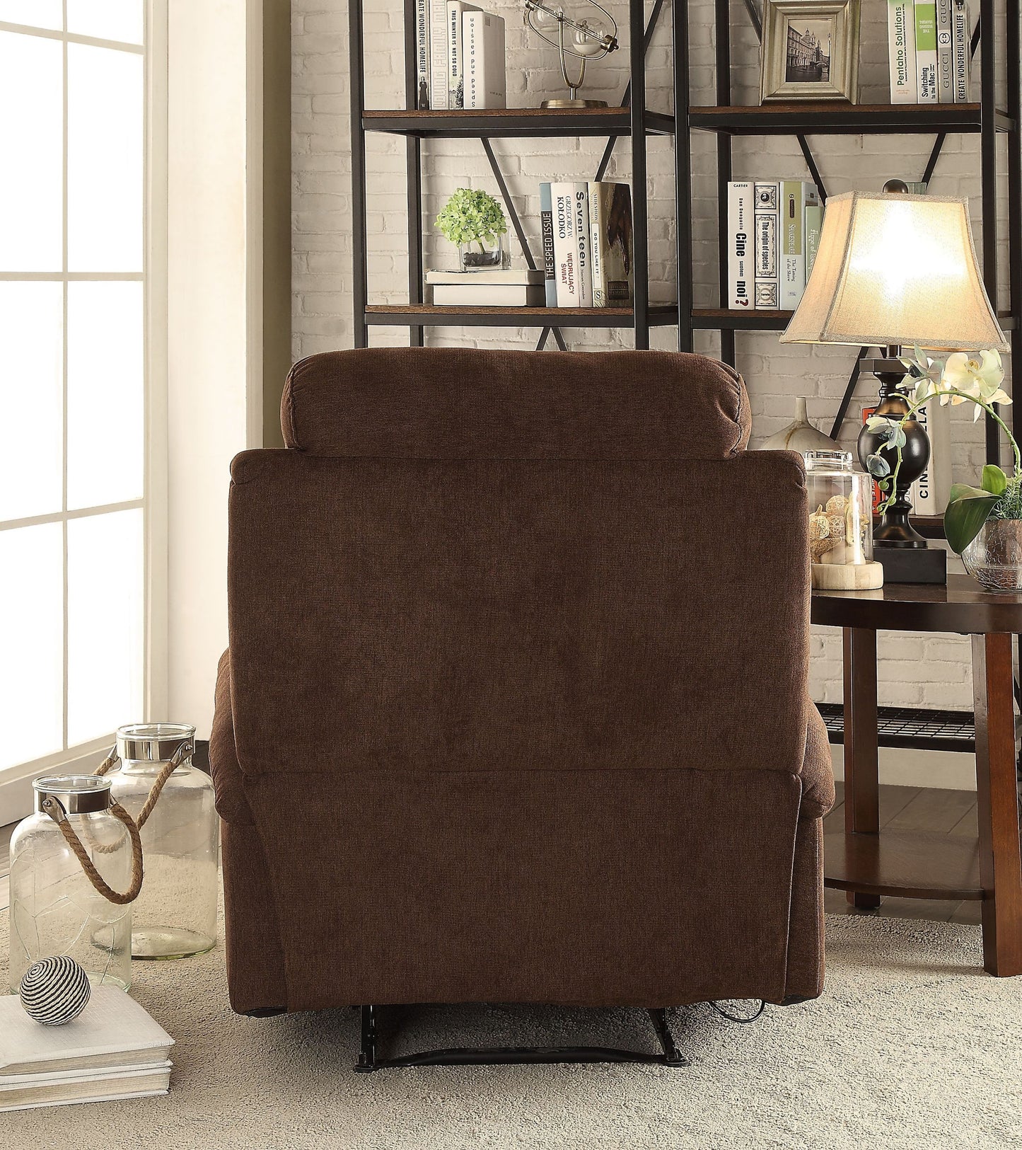 Rosia Recliner (Motion) in Chocolate Velvet