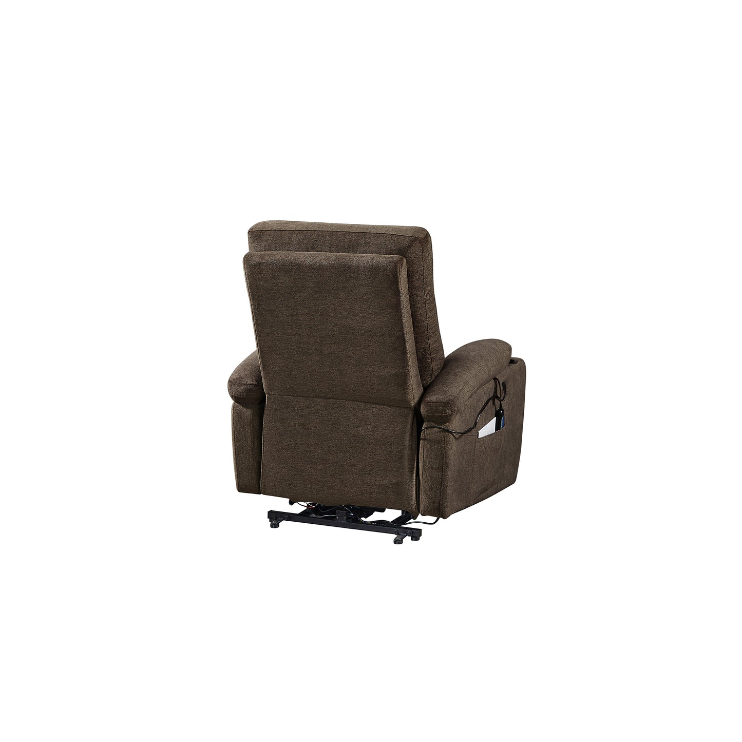 Electric Power Lift Recliner Chair Sofa with Massage and Heat for Elderly, 3 Positions, 2 Side Pockets and Cup Holders, USB Ports, High-end quality fabric