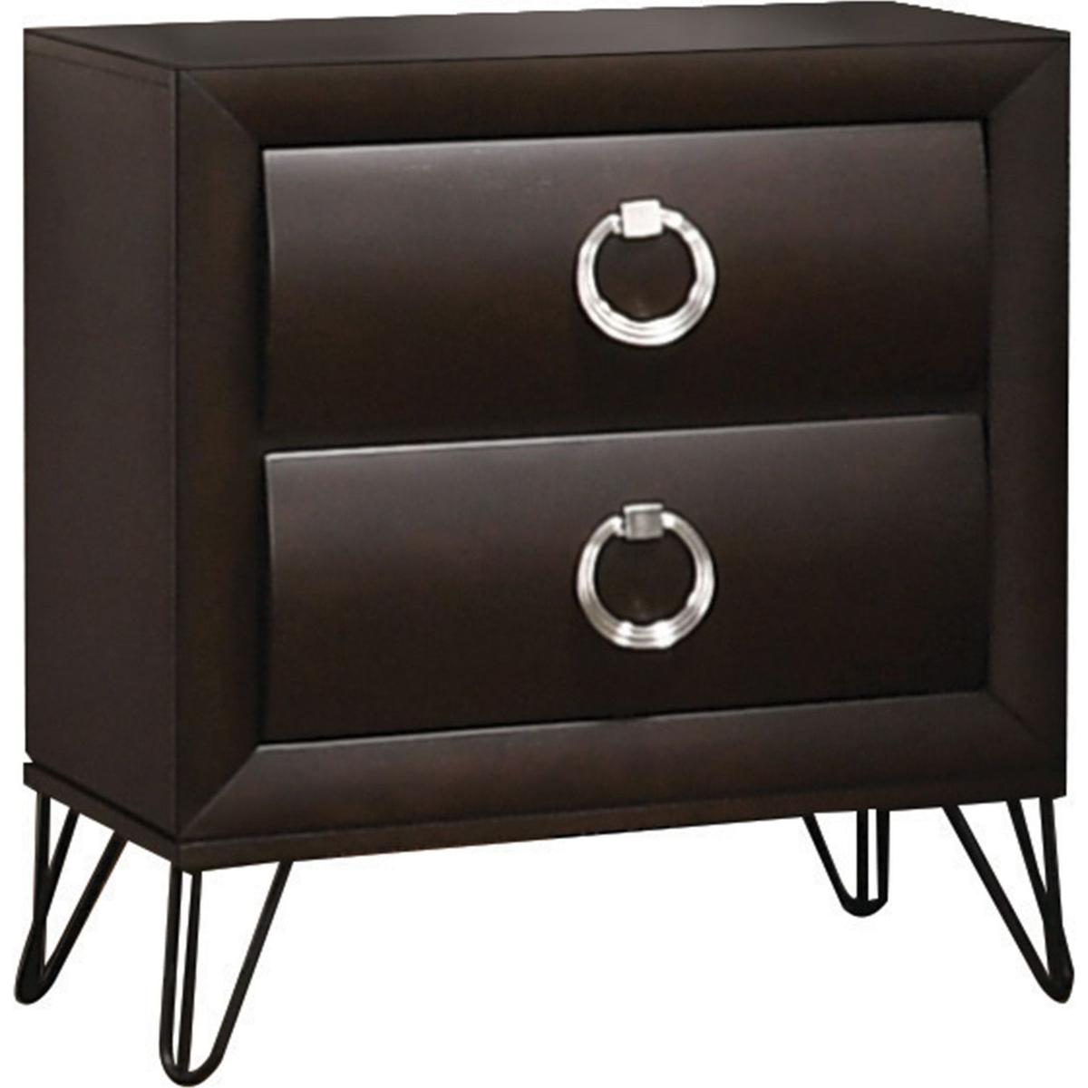 Tablita Nightstand, Dark Merlot