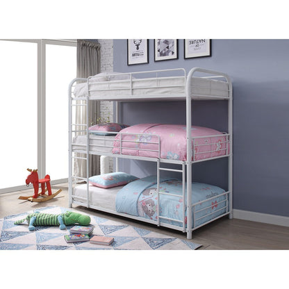 Cairo Bunk Bed - Triple Full in White