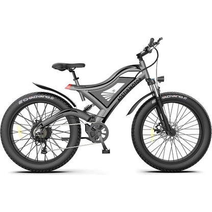 26" 750W Electric Bike Fat Tire 48V 15AH Removable Lithium Battery for Adults