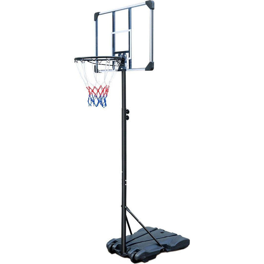 Portable Basketball Goal System with Stable Base and Wheels, use for Indoor Outdoor teenagers youth height adjustable 5.6 to 7ft Basketball Hoop 28 Inch Backboard