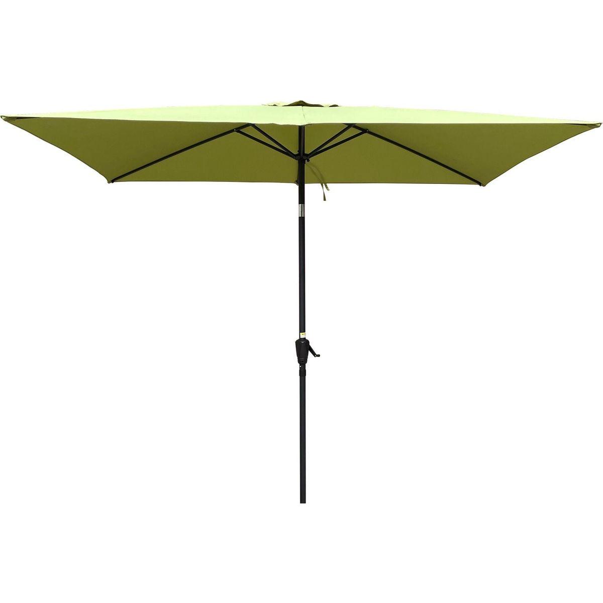 6 x 9ft Patio Umbrella Outdoor Waterproof Umbrella with Crank and Push Button Tilt without flap for Garden Backyard Pool Swimming Pool Market