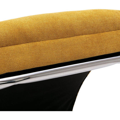 Linen Chaise Lounge Indoor Chair, Modern Long Lounger for Office or Living Room