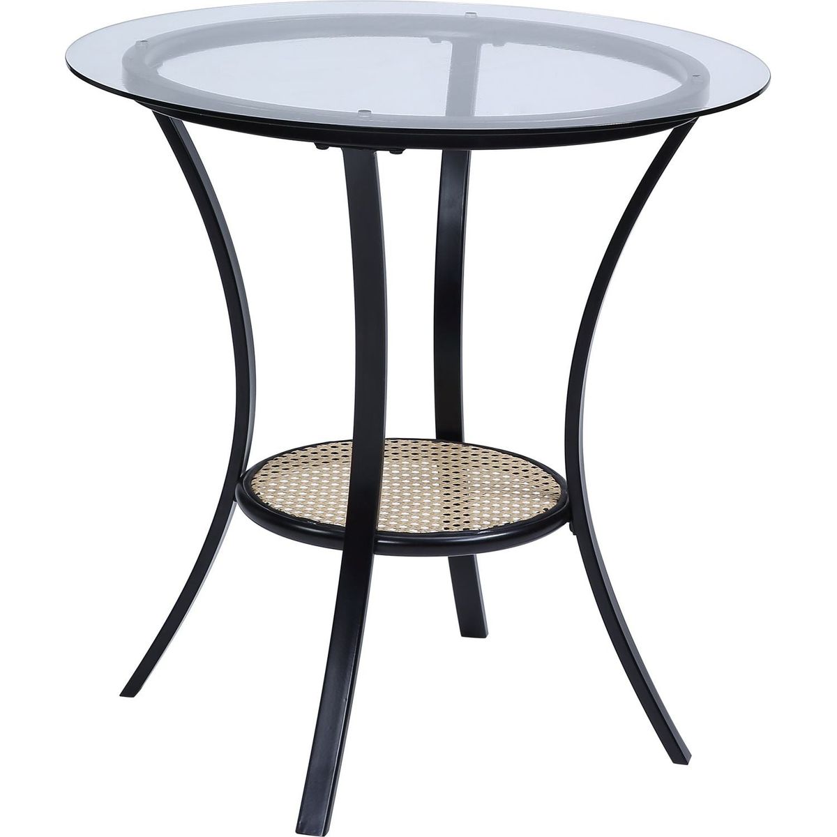 Colson 3 PCS SET TABLE & CHAIRS Black Finish