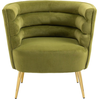 Accent Chair, leisure single chair with Golden feet