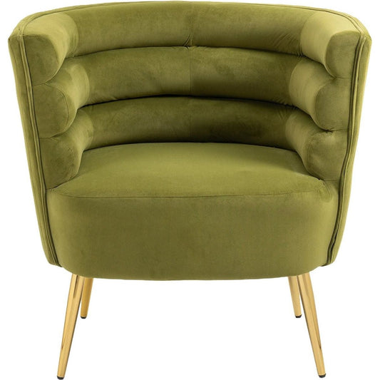 Accent Chair, leisure single chair with Golden feet