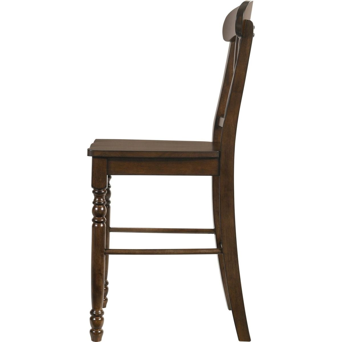 Dylan Counter Height Chair (Set-2) in Walnut Finish