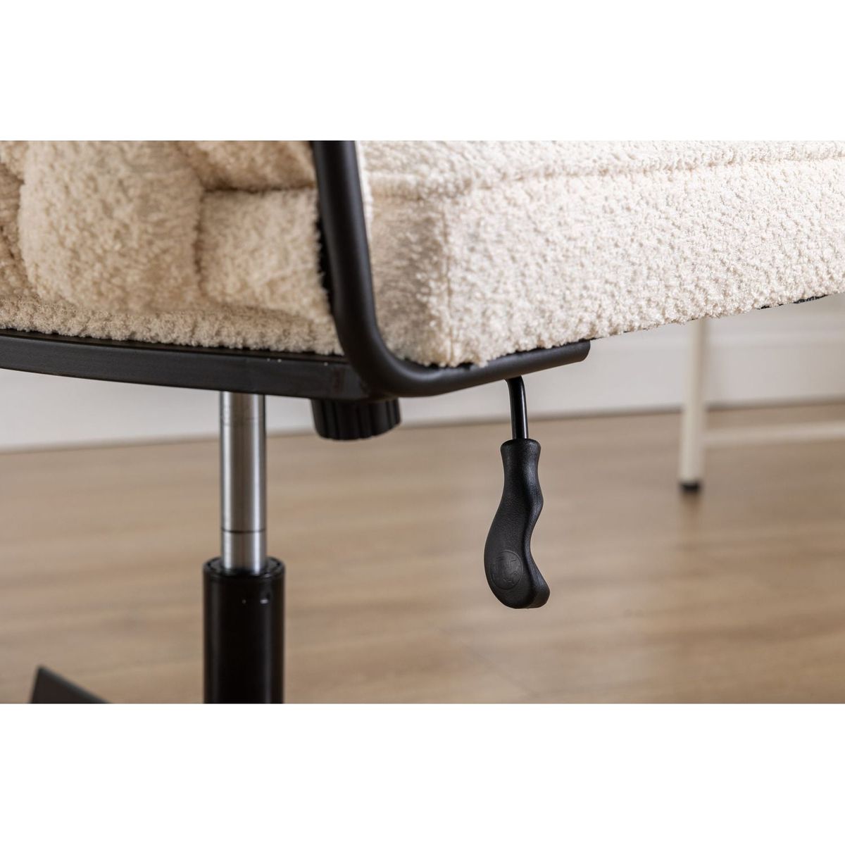 Armless Office Desk Chair No Wheels