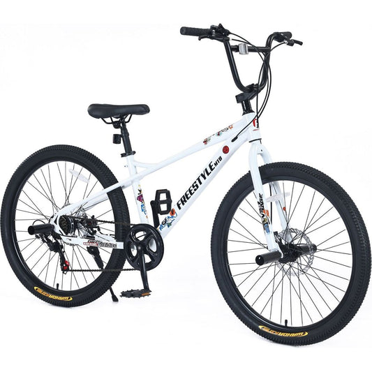 Freestyle Kids Bike Double Disc Brakes 26 Inch Children's Bicycle for Boys Girls Age 12+ Years