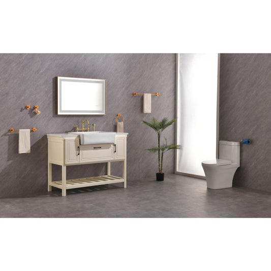 36x24 LED Lighted Bathroom Wall Mounted Mirror with High Lumen+Anti-Fog Separately Control