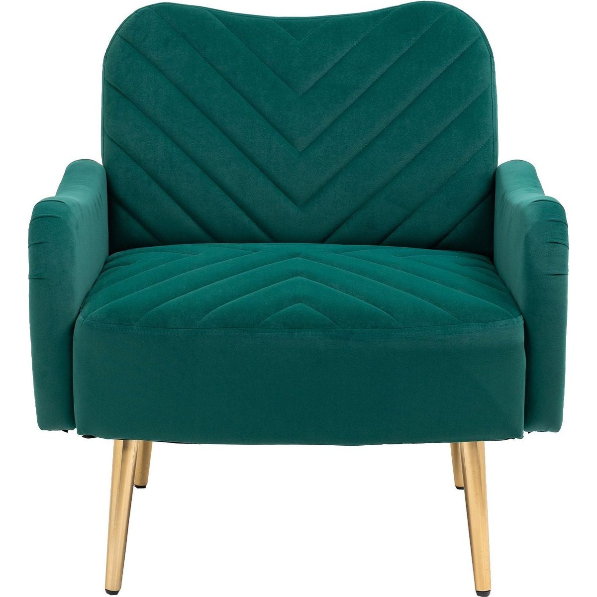 Velvet Chair, Accent chair/ Living room lesiure chair with metal feet