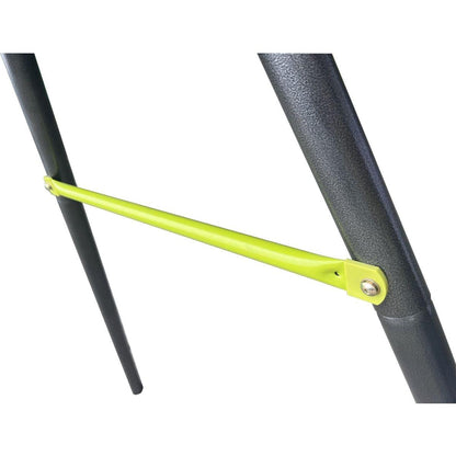 XNS008 interesting triple children metal safe swing set 440lbs for outdoor playground three seat swing black and green for age 3+