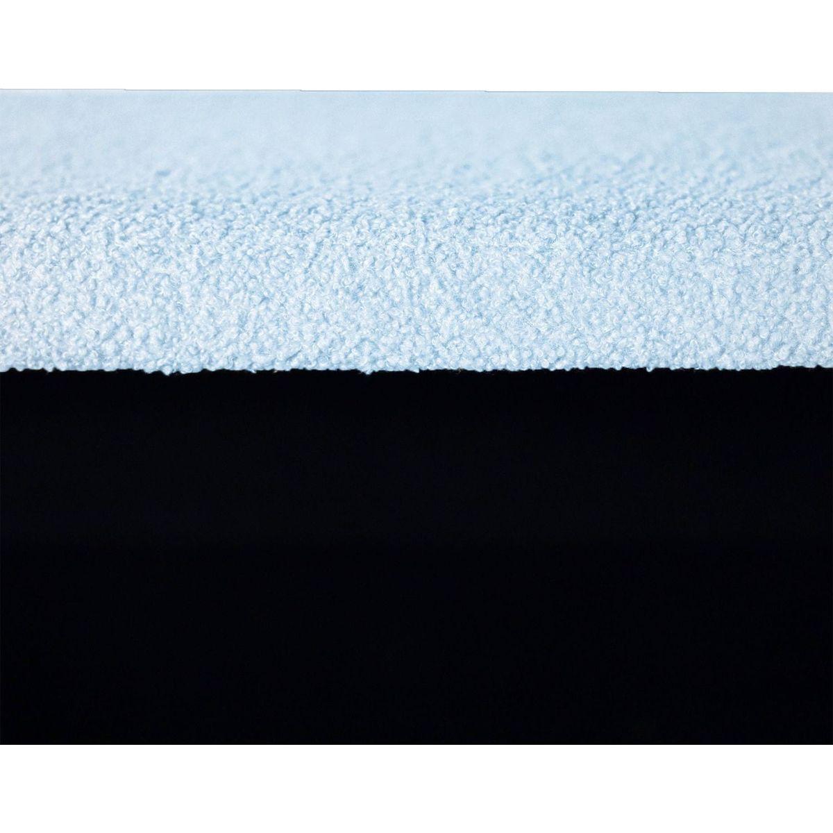 Blue Storage Ottoman Bench for End of Bed Gold Legs, Modern Grey Faux Fur Entryway Bench Upholstered Padded with Storage for Living Room Bedroom