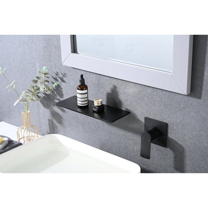 Single Handle Waterfall Wall Mounted Bathroom Sink Faucet