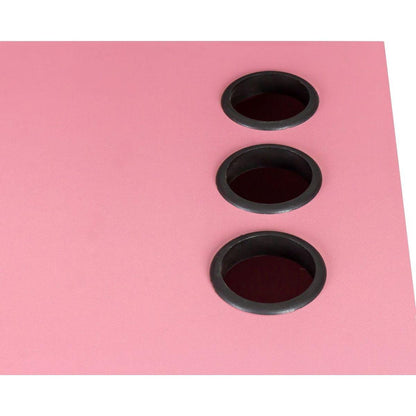 Pink modern simple hair desk, multi-layer storage space