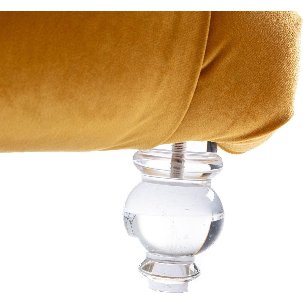 Leisure concubine sofa with acrylic feet