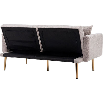 Velvet Sofa, Accent sofa .loveseat sofa with metal feet