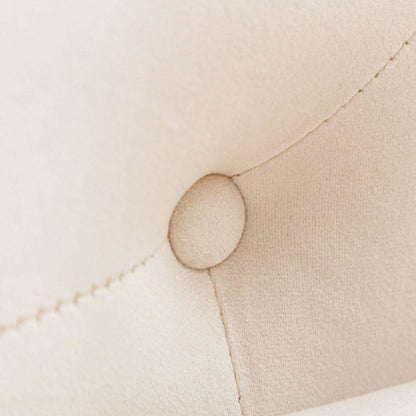 Beige Chaise Lounge Indoor, Velvet Lounge Chair for Bedroom with Storage & Pillow, Modern Upholstered Rolled Arm Chase Lounge for Sleeping with Nailhead Trim for Living Room Bedroom Office