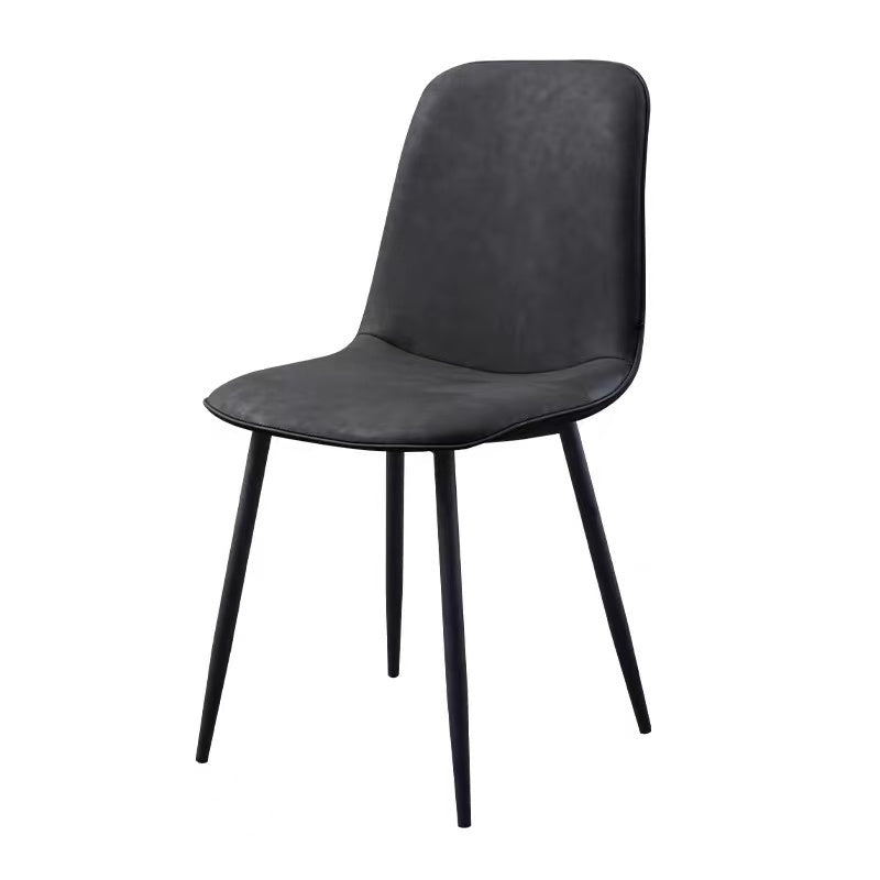 PJ--SEAT-- Dining chair, PU, BLK