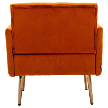 Accent Chair, leisure single sofa with Rose Golden feet