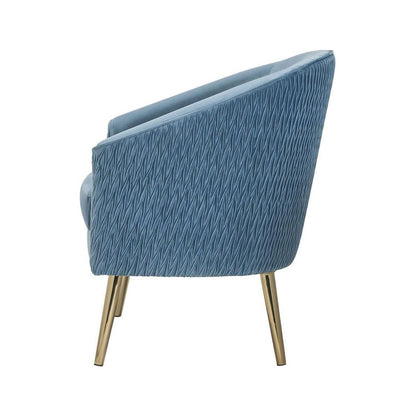 Benny Accent Chair, Velvet & Gold