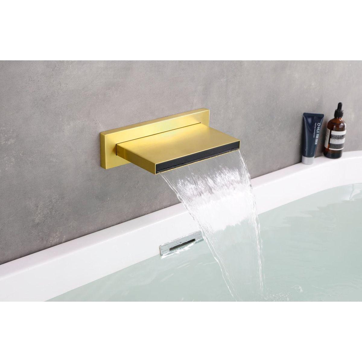 Shower Waterfall Waterfall Tub Faucet Wall Mount Tub Filler Spout For Bathroom sink Multiple Uses High Flow Bathtub shower Cascade Waterfall