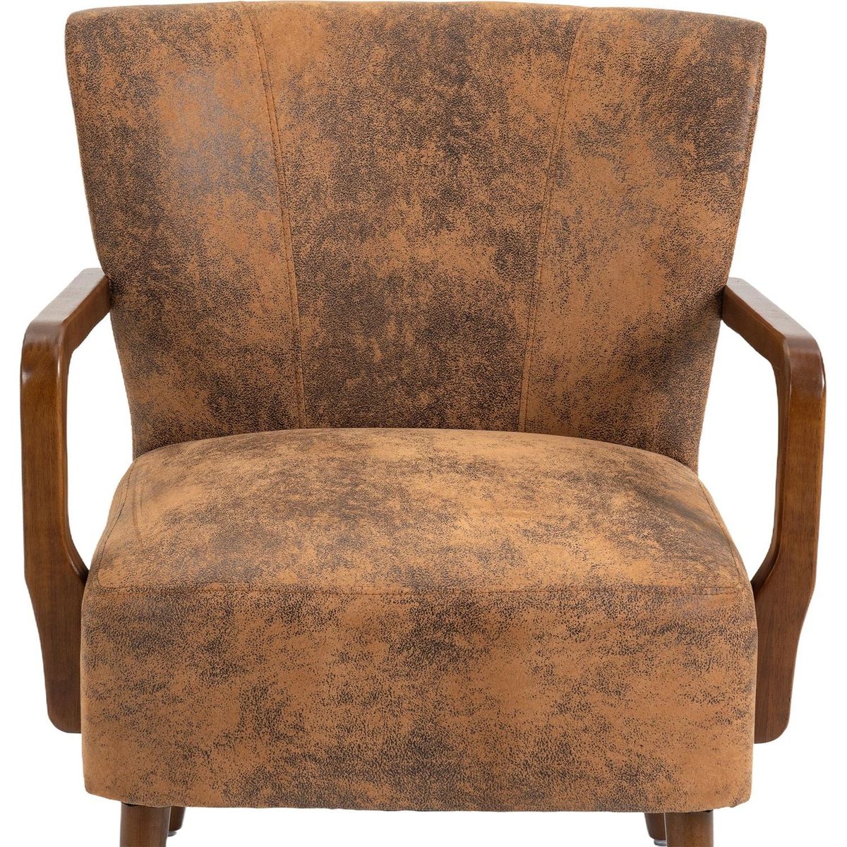 Wood Frame Armchair, Modern Accent Chair Lounge Chair for Living Room