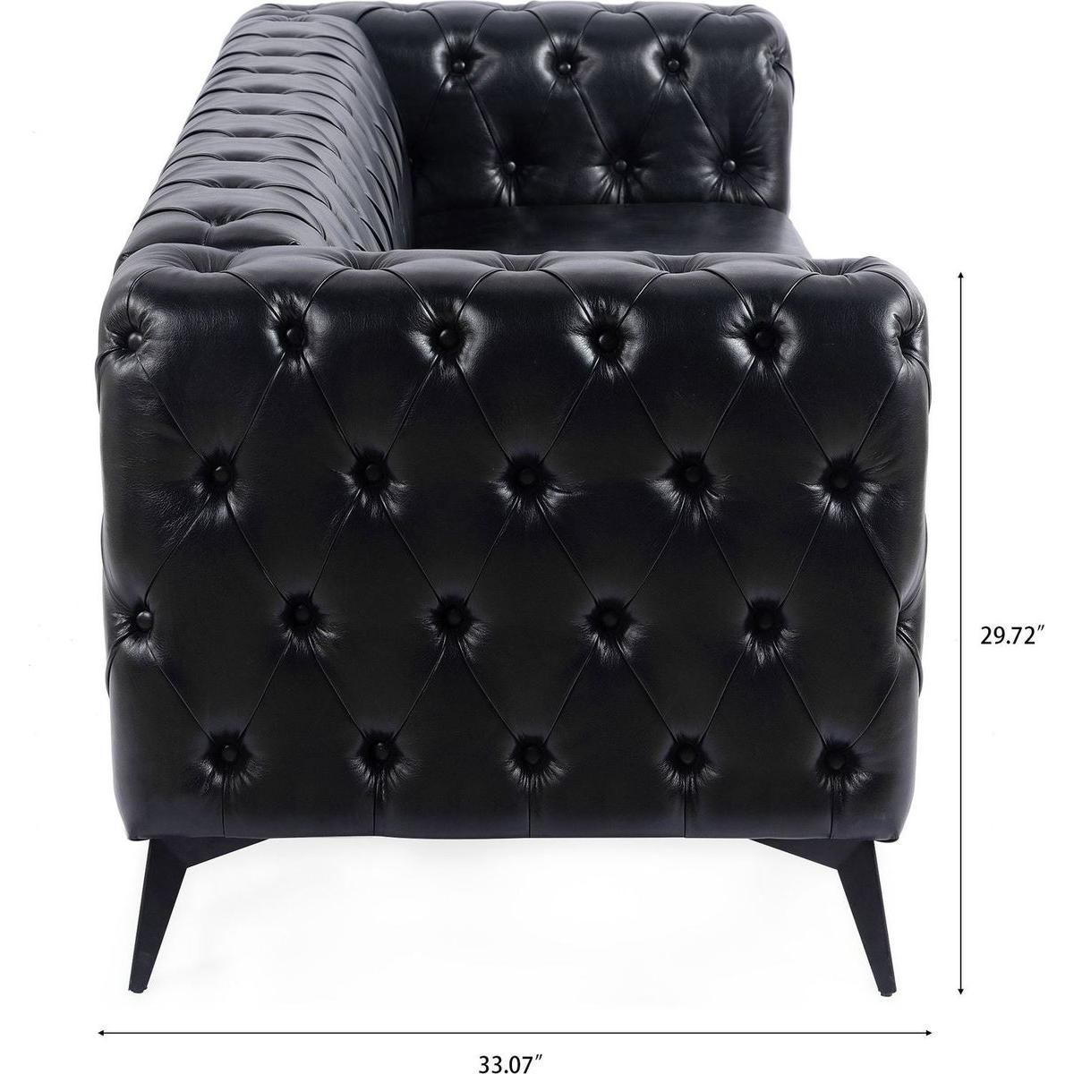 84.06 Inch Width Traditional Square Arm removable cushion 3 seater Sofa