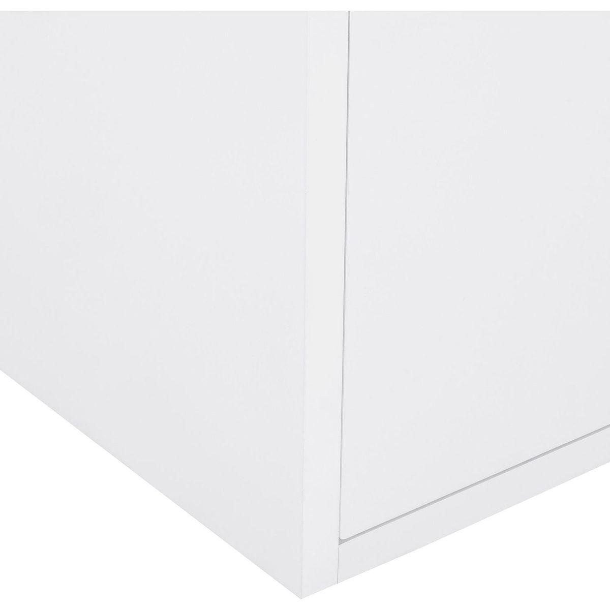 24" Floating Wall Mounted Bathroom Vanity with White Porcelain Sink and Soft Close Doors