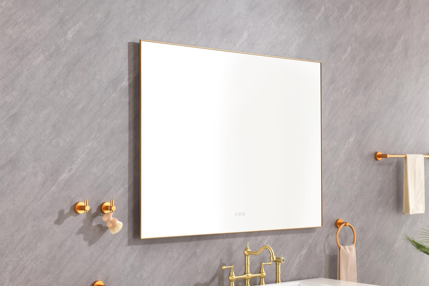 48x 36Inch LED Mirror Bathroom Vanity Mirror with Back Light, Wall Mount Anti-Fog Memory Large Adjustable Vanity Mirror