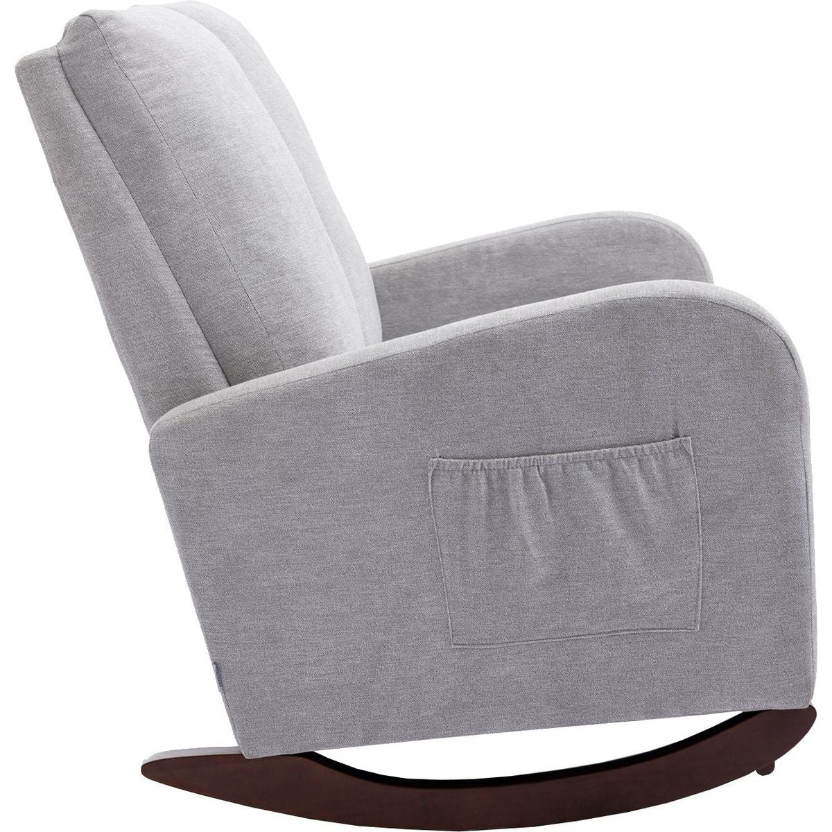 Rocking Chair Upholstered Mid Century Modern Rocker Oversized Wingback Armchair for Living Room