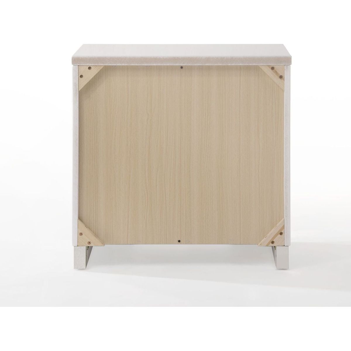 Naima II Nightstand in White High Gloss